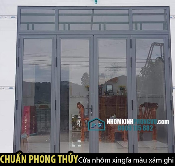 71+ Mẫu cửa nhôm Xingfa màu xám ghi nhập khẩu sang trọng, được ưa chuộng nhất